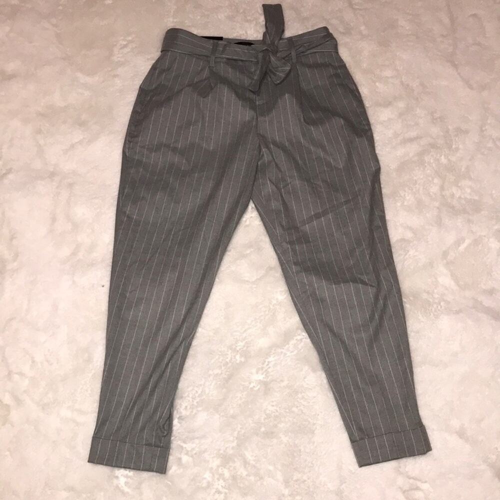 Banana Republic Grey Stripe Suit Pants
